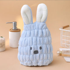 Rabbit Ears Hair Drying Cap Quick Drying Towel for Bathroom