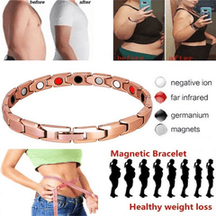 Adjustable Magnetic Couple Bracelet for Fashionable Relaxation