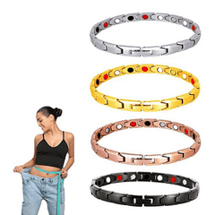 Adjustable Magnetic Couple Bracelet for Fashionable Relaxation