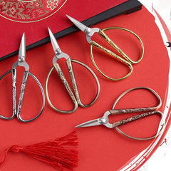 Retro Stainless Steel Tailor Sewing Scissors Fabric Needlework Cutter