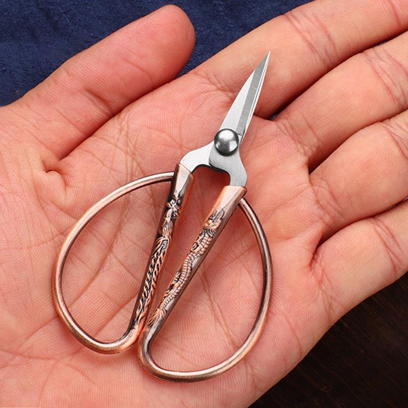 Retro Stainless Steel Tailor Sewing Scissors Fabric Needlework Cutter