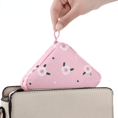 Cartoon Pattern Zipper Storage Bag Sanitary Napkin Portable Pouch