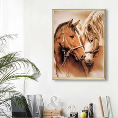 Animal Horse Diamond Painting Kit Full Round Drill Home Decor 20x29