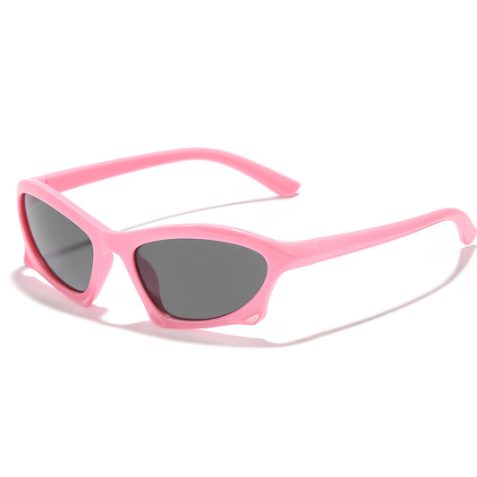 Y2K Futuristic Kids Sunglasses UV400 Fashionable Sunshade