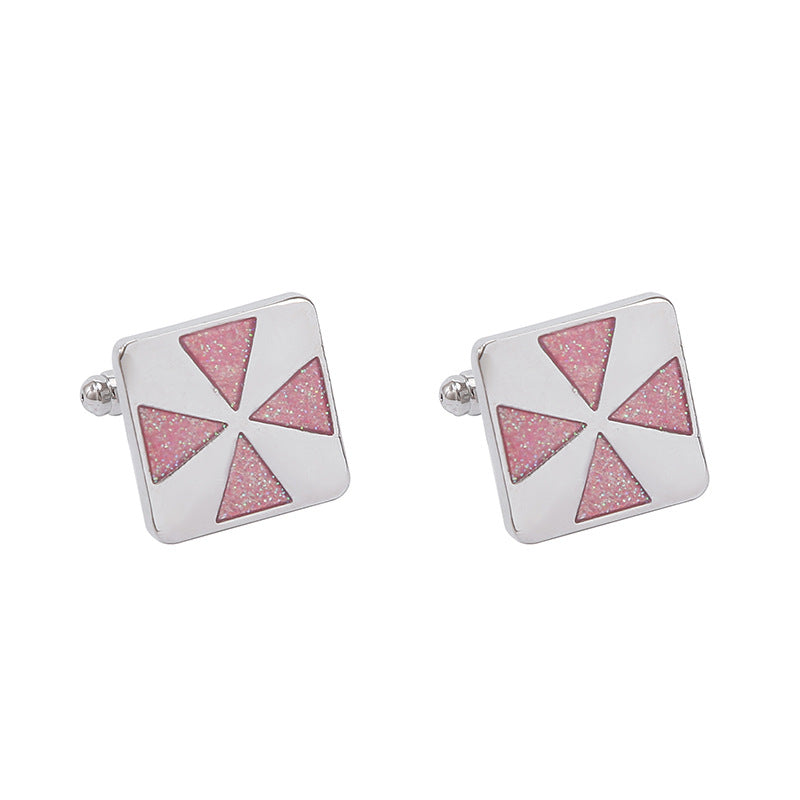 Men's Square Triangle Cufflinks Shirt Cufflinks