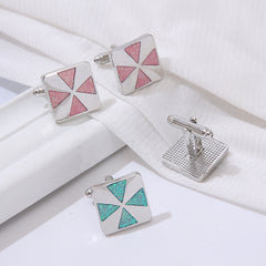 Men's Square Triangle Cufflinks Shirt Cufflinks