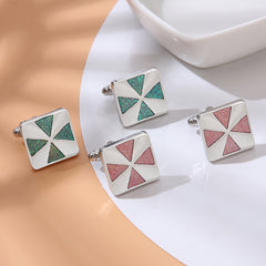 Men's Square Triangle Cufflinks Shirt Cufflinks