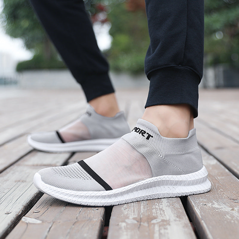 Men's Knit Slip On Casual Shoes Lightweight Breathable Sock Shoes