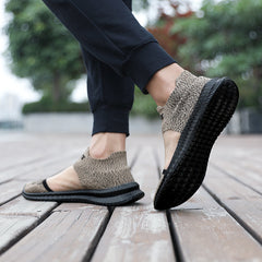 Men's Knit Slip On Casual Shoes Lightweight Breathable Sock Shoes