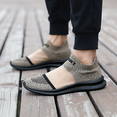 Men's Knit Slip On Casual Shoes Lightweight Breathable Sock Shoes