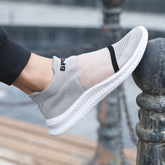 Men's Knit Slip On Casual Shoes Lightweight Breathable Sock Shoes