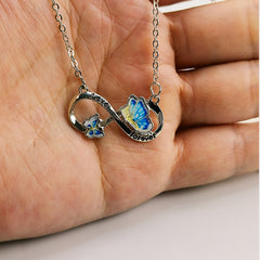 Cartoon Butterfly Pendant Necklace - Holiday Gift for Friends