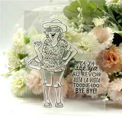 Women Figure Silicone Clear Rubber Stamp Scrapbooking DIY