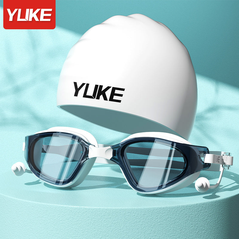 Adult Anti-fog Waterproof Swimming Goggles Large Frame