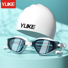 Adult Anti-fog Waterproof Swimming Goggles Large Frame