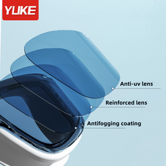Adult Anti-fog Waterproof Swimming Goggles Large Frame