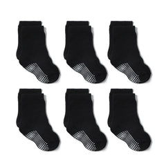 6 Pairs Boys Non Slip Ankle Socks for Toddlers