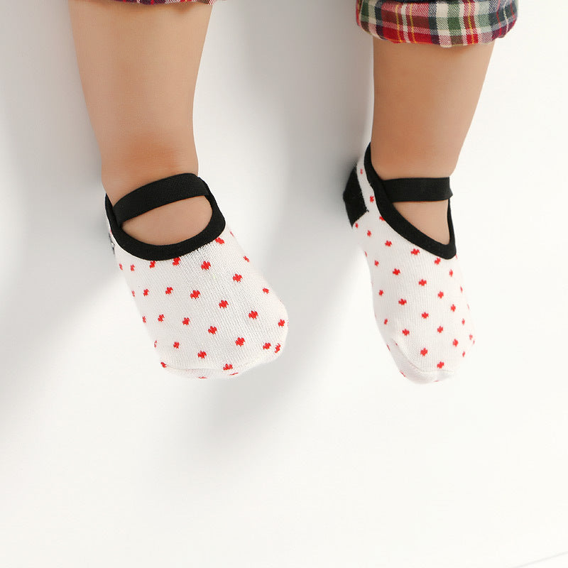 Kids Non-Slip Ankle Socks with Strap for Toddlers Girls