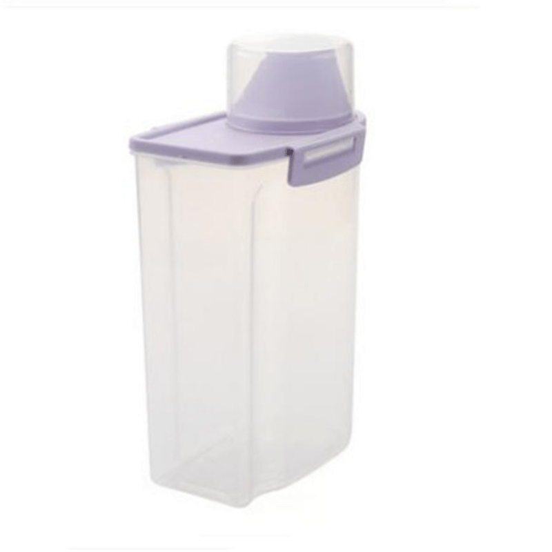 2.5L Plastic Food Storage Container with Measuring Cup & Grain Dispenser