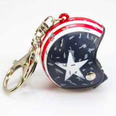 Motorcycle Helmet Keychain For Men Hard Rock Car Bag Keychain Gift