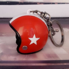 Motorcycle Helmet Keychain For Men Hard Rock Car Bag Keychain Gift