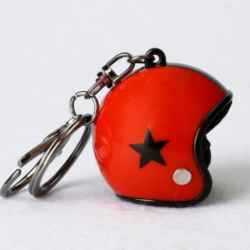 Motorcycle Helmet Keychain For Men Hard Rock Car Bag Keychain Gift