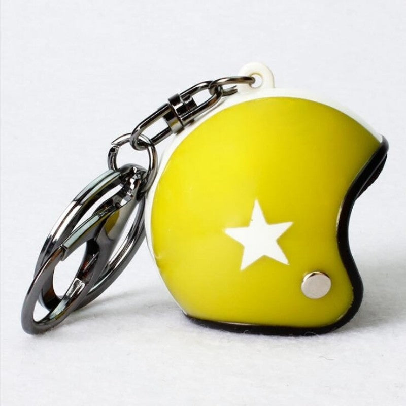 Motorcycle Helmet Keychain For Men Hard Rock Car Bag Keychain Gift