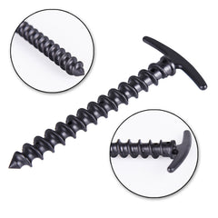 5pcs Outdoor Canopy Tent Ground Stakes Windproof Spiral Nails