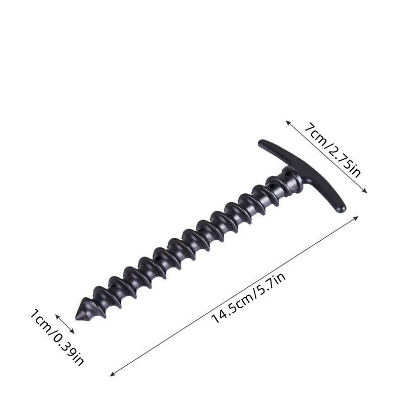 5pcs Outdoor Canopy Tent Ground Stakes Windproof Spiral Nails