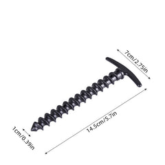 5pcs Outdoor Canopy Tent Ground Stakes Windproof Spiral Nails