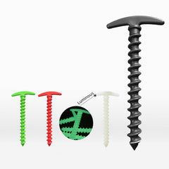 5pcs Outdoor Canopy Tent Ground Stakes Windproof Spiral Nails