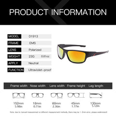 Vintage Square Sun Glasses Polarized Unisex Sunglasses