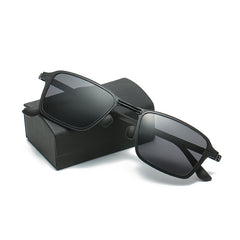 BY002 Men's Foldable Polarized Sunglasses UV400 Retro Style