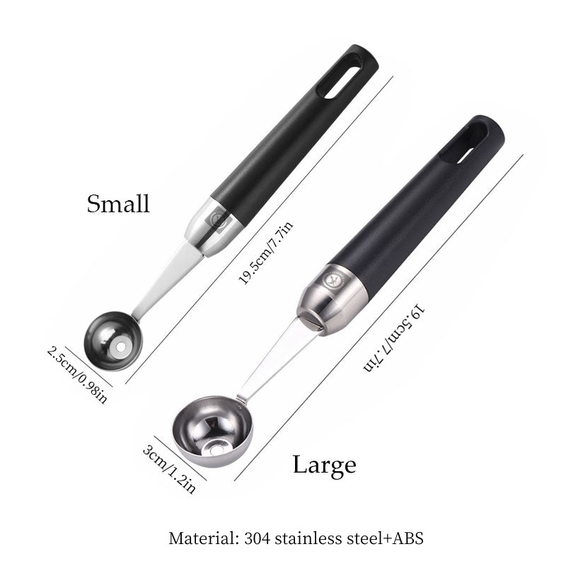304 Stainless Steel Fruit Scoop for Ice Cream and Watermelon