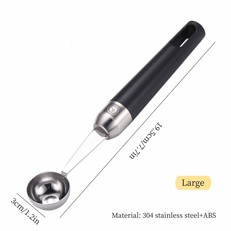 304 Stainless Steel Fruit Scoop for Ice Cream and Watermelon