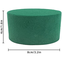 6pcs Round Floral Foam Blocks Green Wet Dry Flower Foam Plant Foam