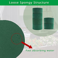 6pcs Round Floral Foam Blocks Green Wet Dry Flower Foam Plant Foam