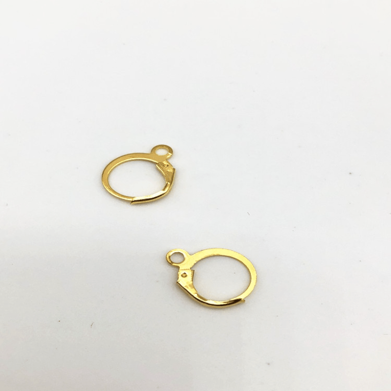 50pcs Vintage French Style Earring Hooks 15x12mm DIY Jewelry Making Supplies