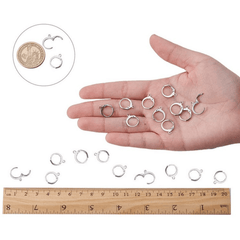 50pcs Vintage French Style Earring Hooks 15x12mm DIY Jewelry Making Supplies