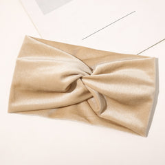 Velvet Stretchy Retro Cross Headband for Sports Yoga Sweatband Hair Accessori