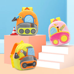 Plush Engineering Vehicle Excavator Dump Truck Backpack
