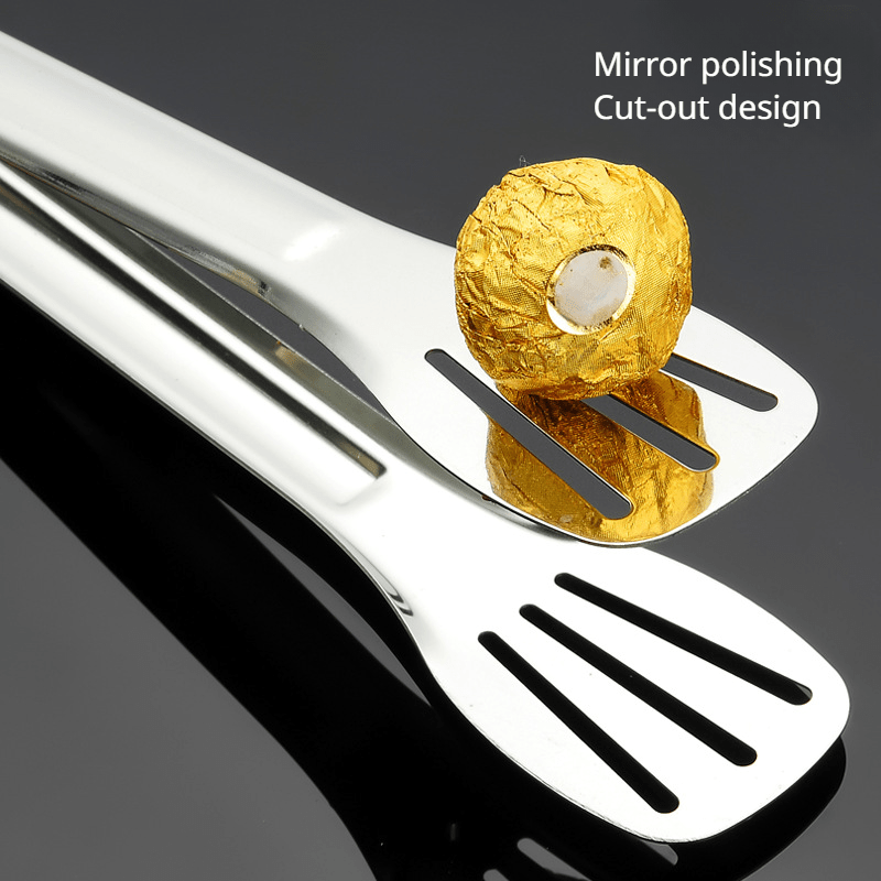 Stainless Steel Food Tongs for BBQ Steak Outdoor Buffet