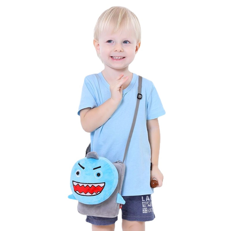 Plush Animal School Bag Shoulder Messenger Bag Coin Purse Wallet