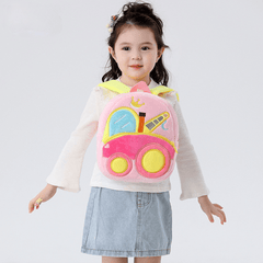 Plush Engineering Vehicle Excavator Dump Truck Backpack