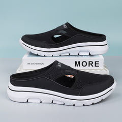 Mesh Cut Out Mules Sneakers Women's Half Slippers