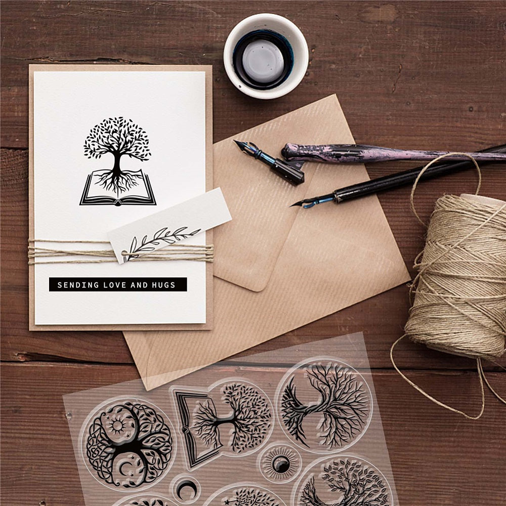 1 Sheet PVC Plastic Stamps DIY Scrapbooking Photo Album Decorative Cards Making