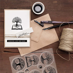 1 Sheet PVC Plastic Stamps DIY Scrapbooking Photo Album Decorative Cards Making