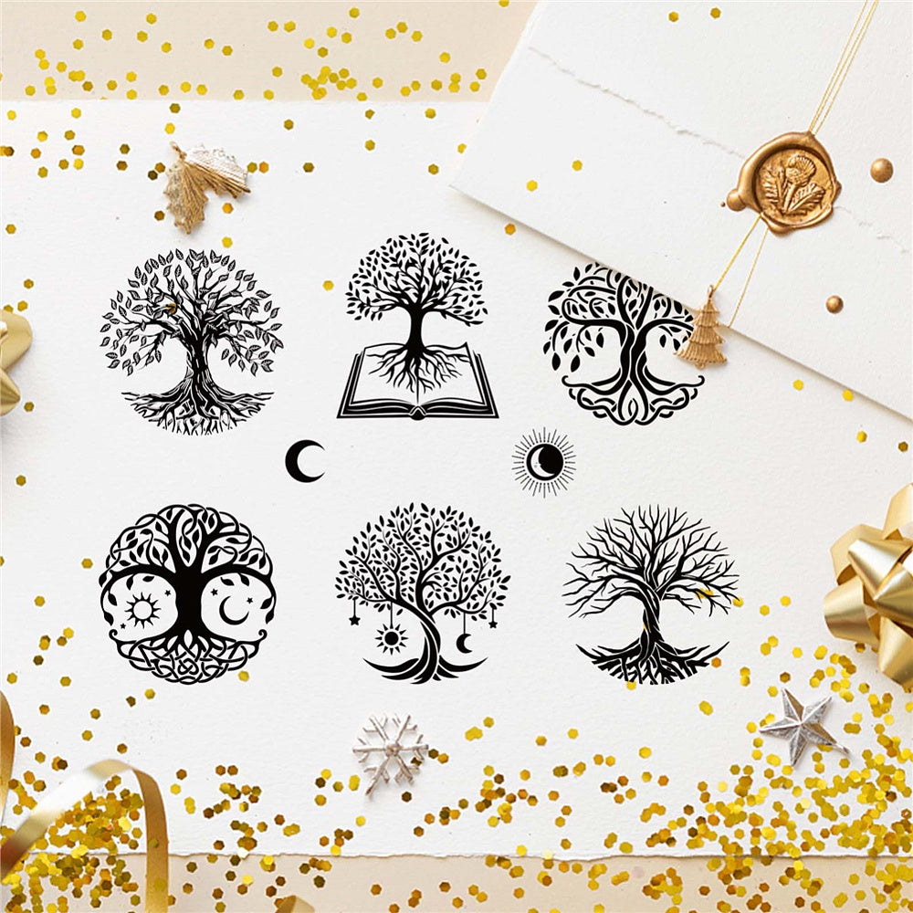 1 Sheet PVC Plastic Stamps DIY Scrapbooking Photo Album Decorative Cards Making