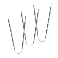 3Pcs Circular Knitting Needles Set Stainless Steel Crochet DIY Craft Accessories