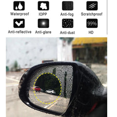 2pcs Car Rearview Mirror Film Anti Fog Rainproof Waterproof Membrane